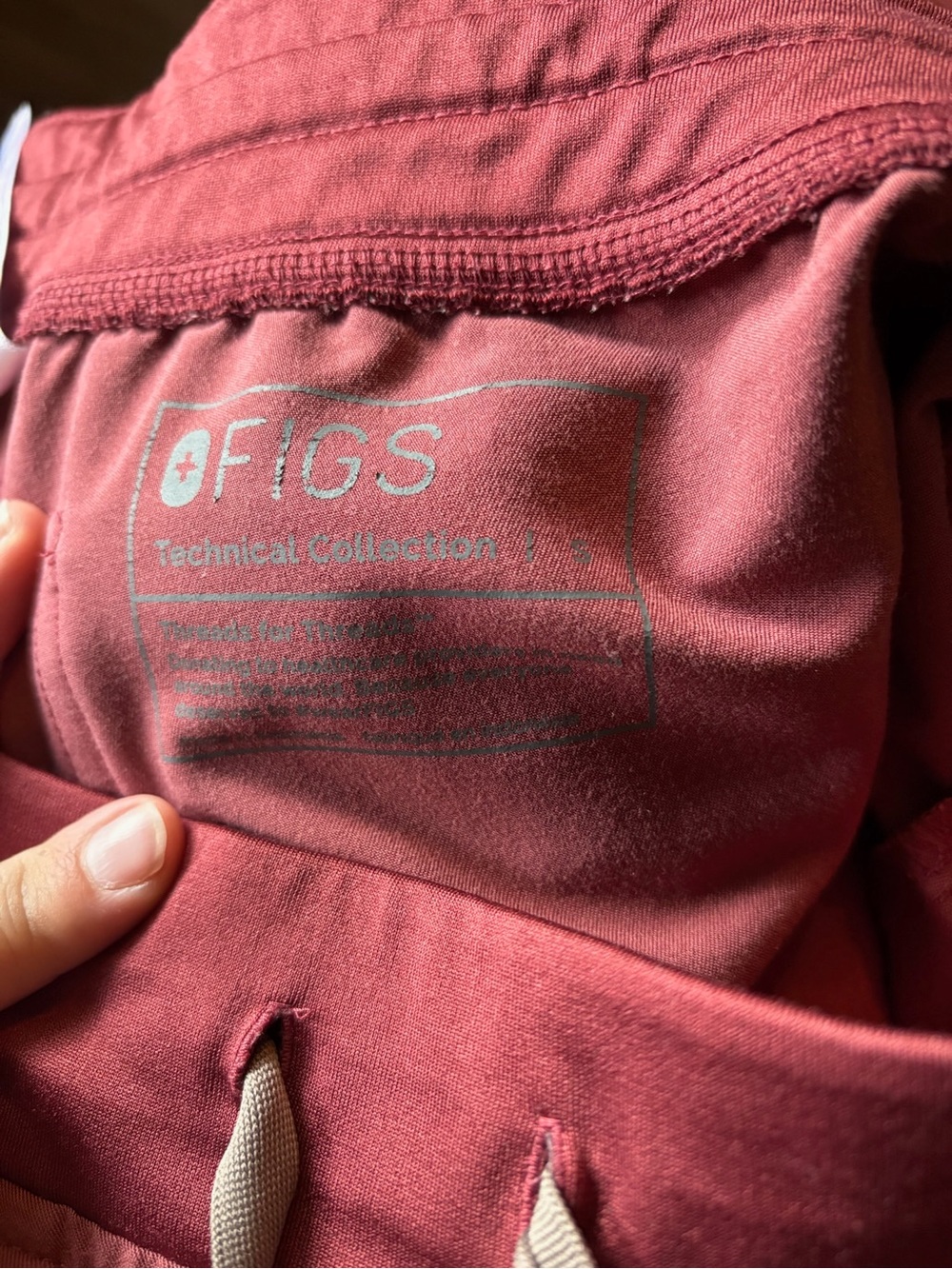 FIGS Technical Collection Zamora Jogger Scrub Pants Mauve / Rose Women's Small - Picture 7 of 7